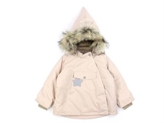 Mini A Ture rose dust winter jacket Wang Fur